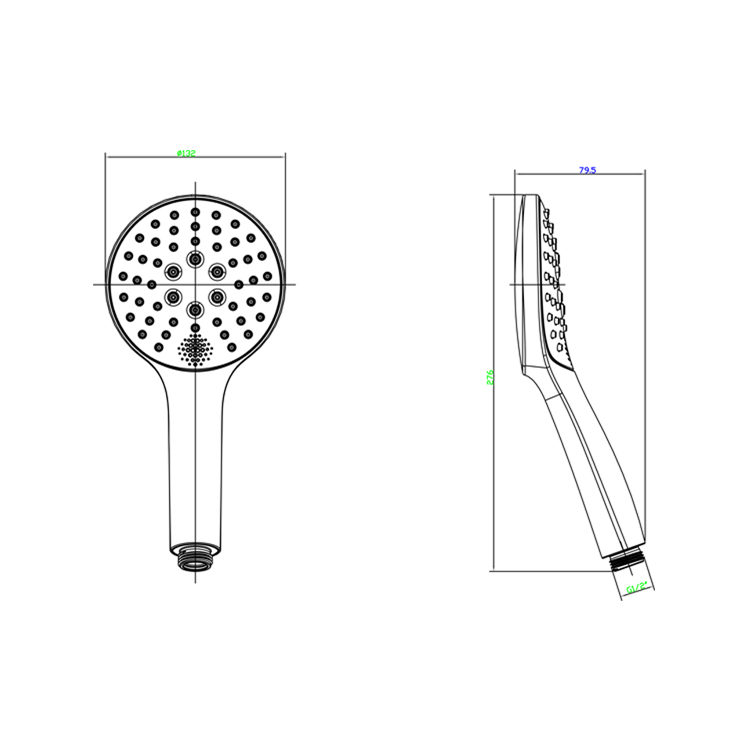 3 function hand shower